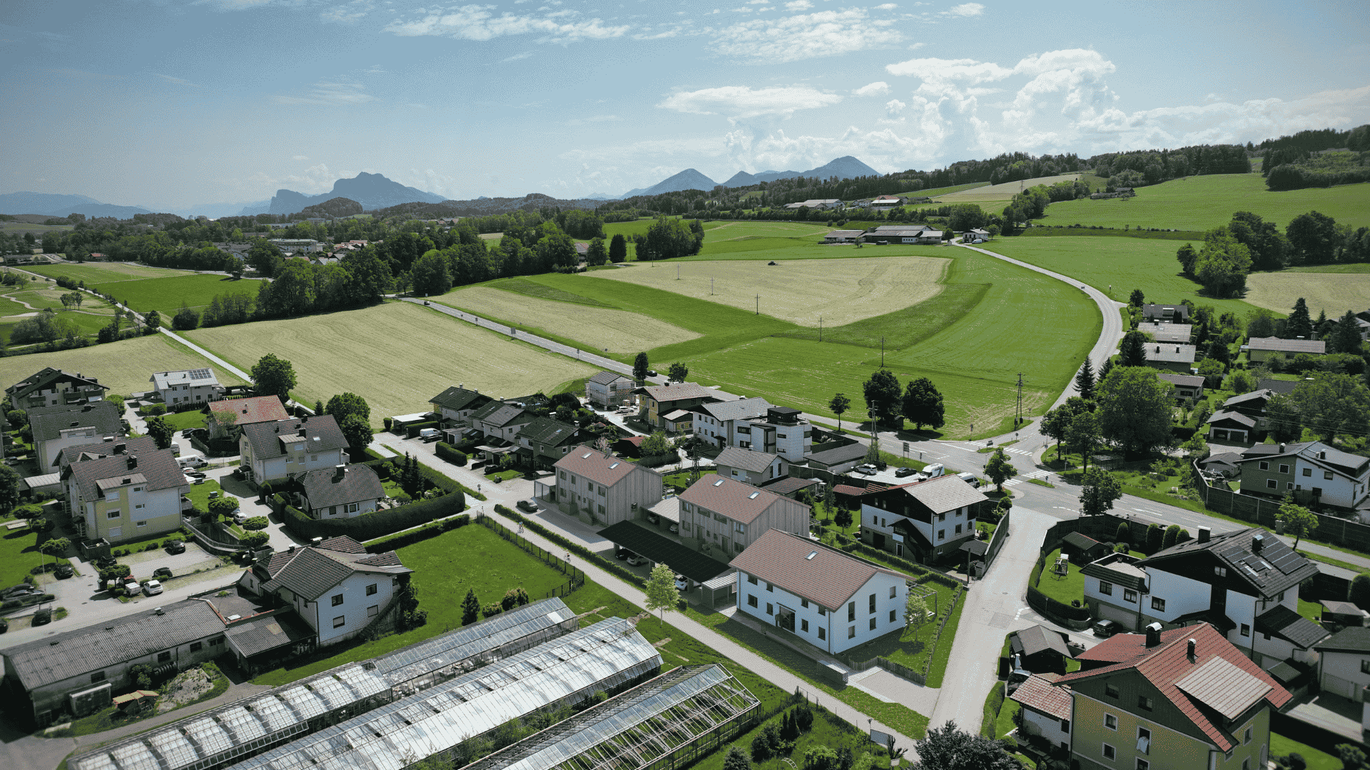 Morgens mit Blick ins Grüne